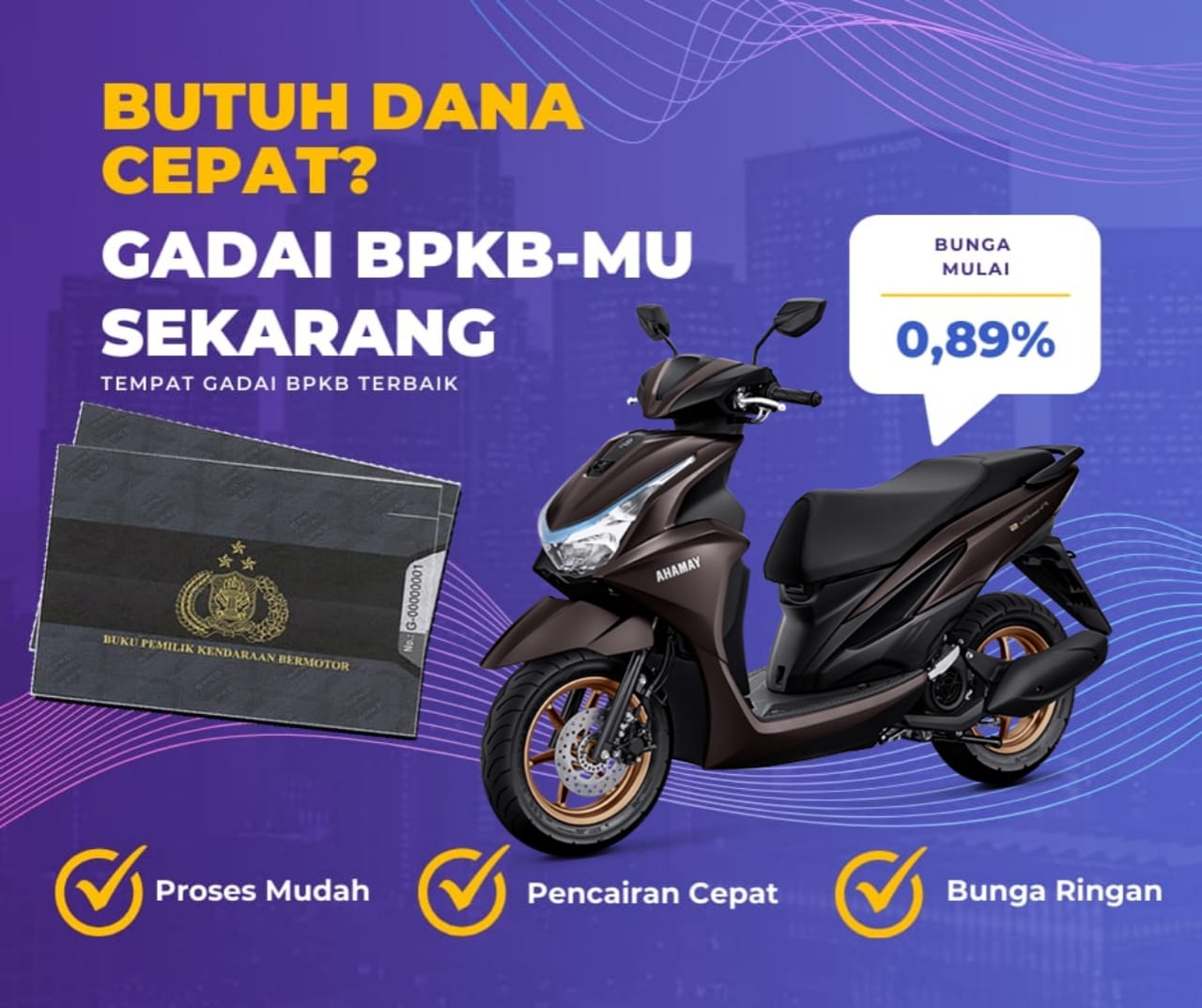 Kredit Jaminan Bpkb Motor Yamaha Freego 125 S Dapat Dana Berapa? Seperti Ini Simulasinya